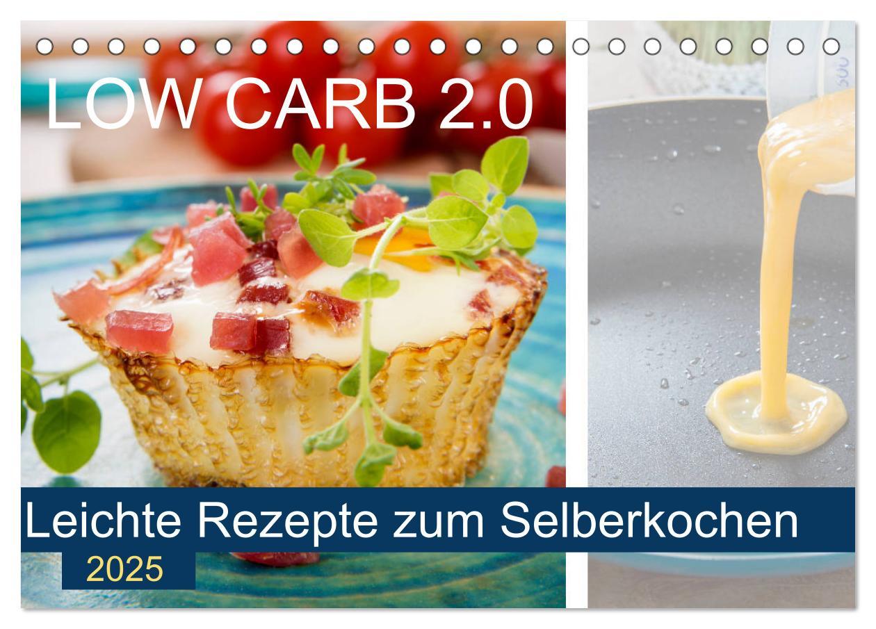 Cover: 9783435358861 | Low Carb 2.0 - Leichte Rezepte zum Selberkochen (Tischkalender 2025...