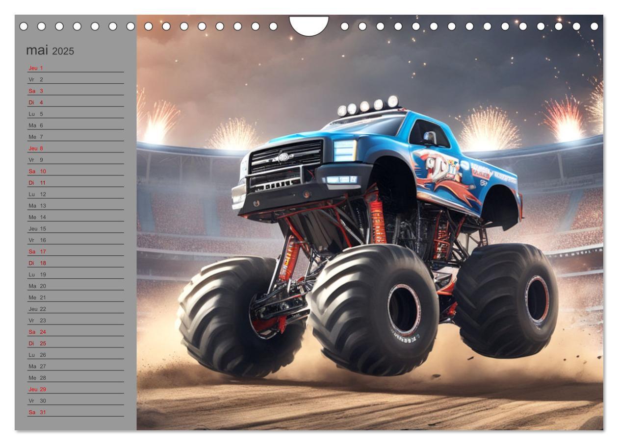 Bild: 9781325925254 | Monster trucks La confrontation ultime (Calendrier mural 2025 DIN...