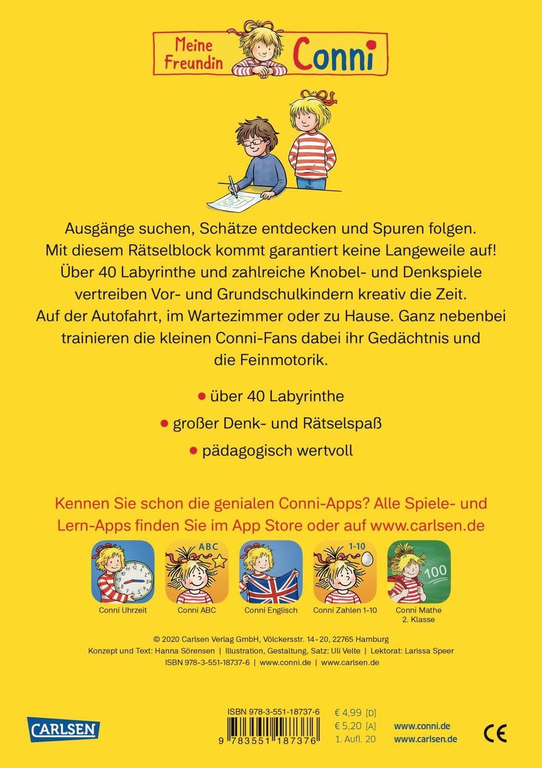 Rückseite: 9783551187376 | Conni Gelbe Reihe (Beschäftigungsbuch): Herausgefunden!...