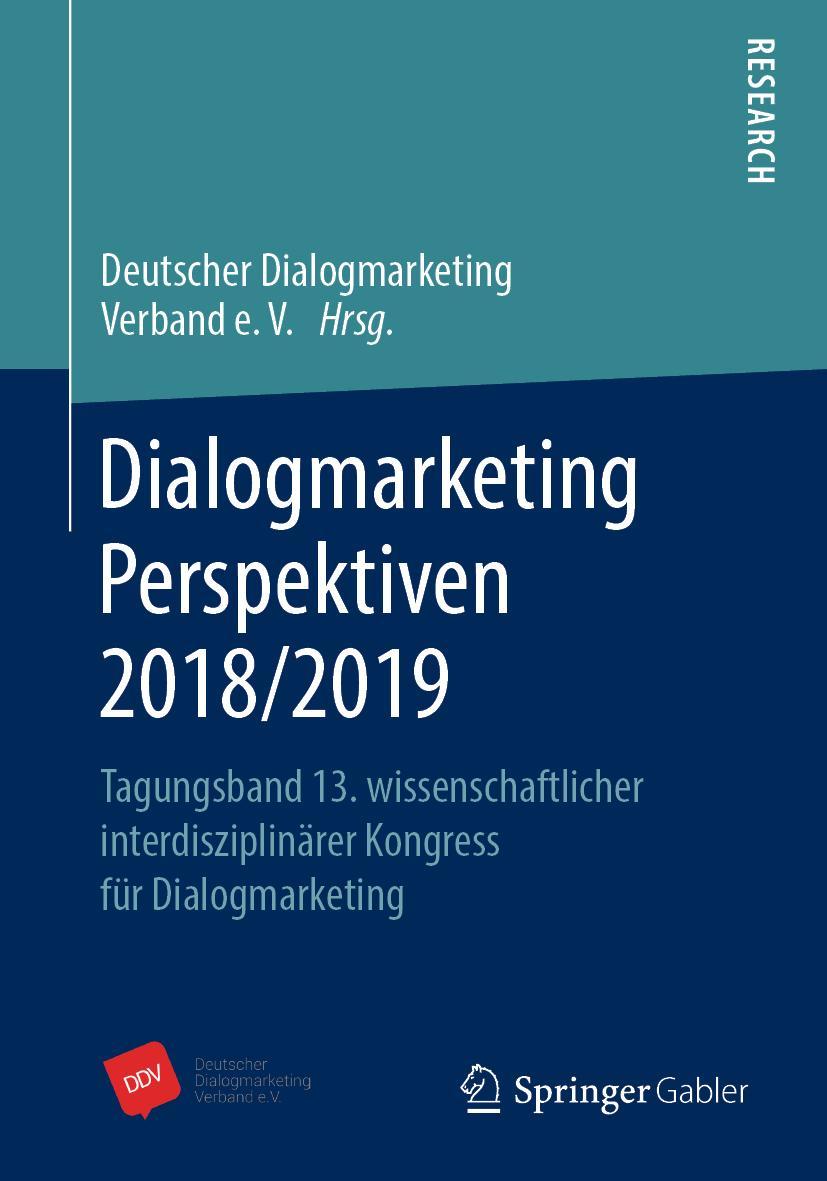 Cover: 9783658255824 | Dialogmarketing Perspektiven 2018/2019 | V. | Taschenbuch | x | 2019