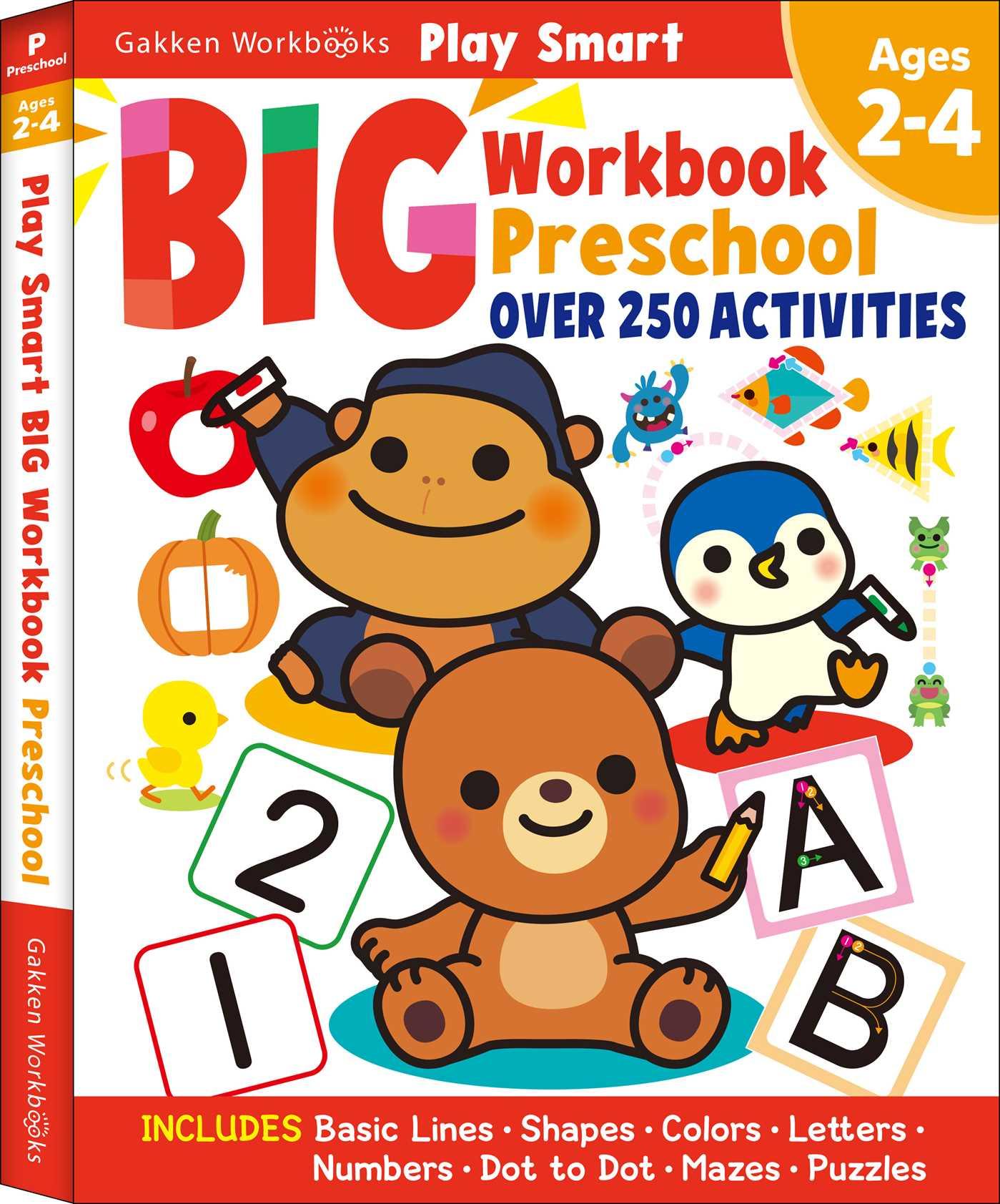 Cover: 9784056211139 | Play Smart Big Preschool Workbook Ages 2-4 | Over 250 Activities