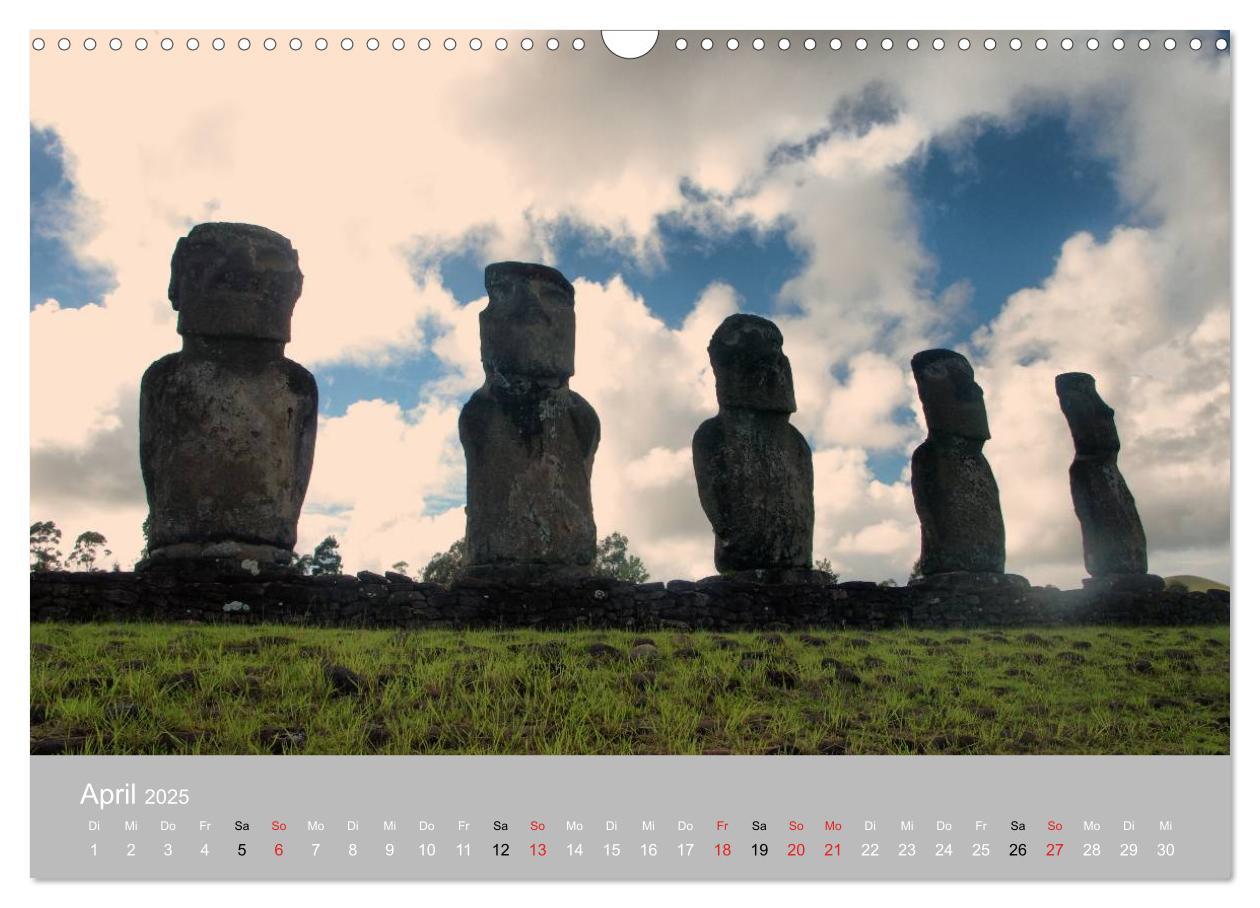 Bild: 9783435820825 | MOAI - steinerne Wächter der Osterinsel (Wandkalender 2025 DIN A3...