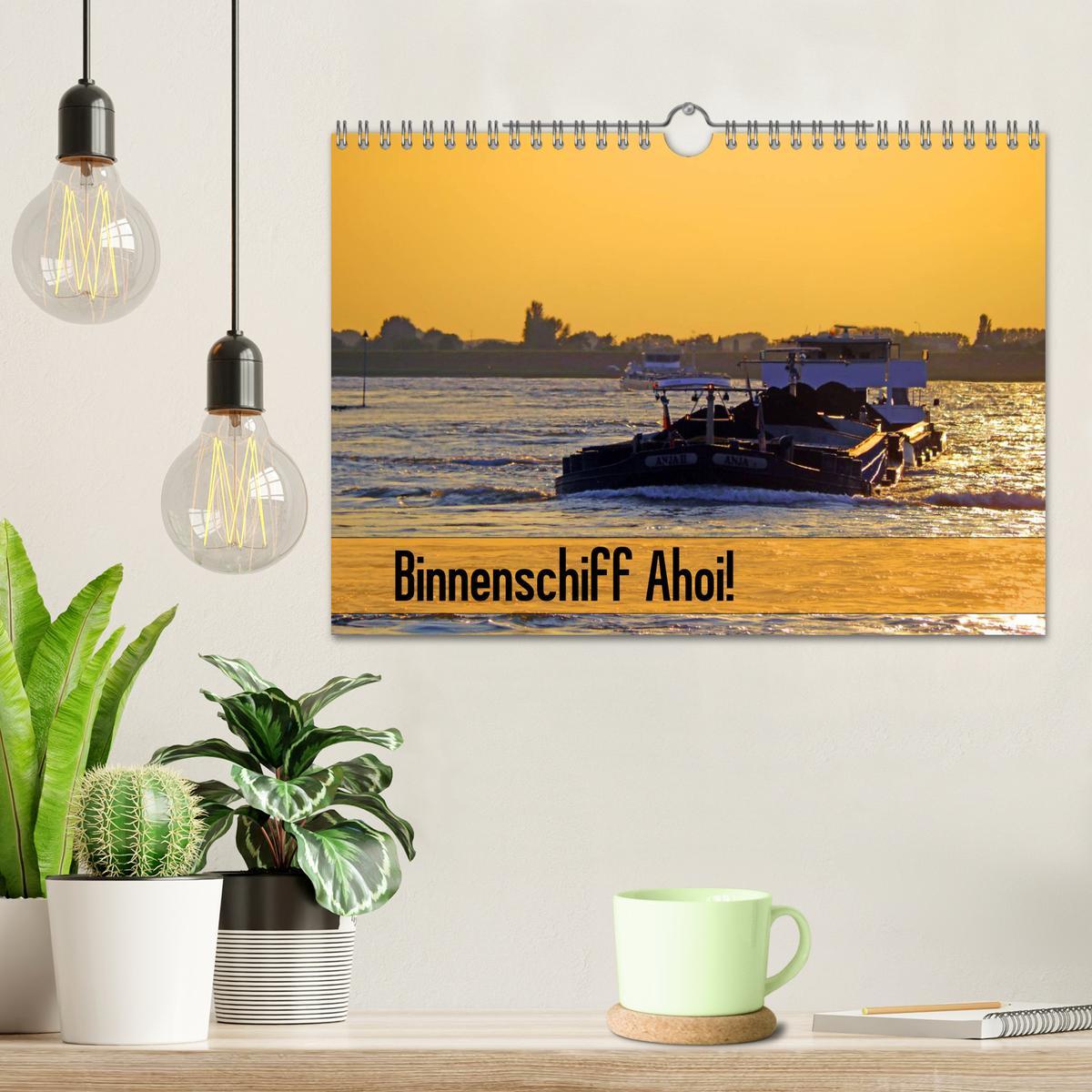 Bild: 9783435738434 | Binnenschiff Ahoi! (Wandkalender 2025 DIN A4 quer), CALVENDO...