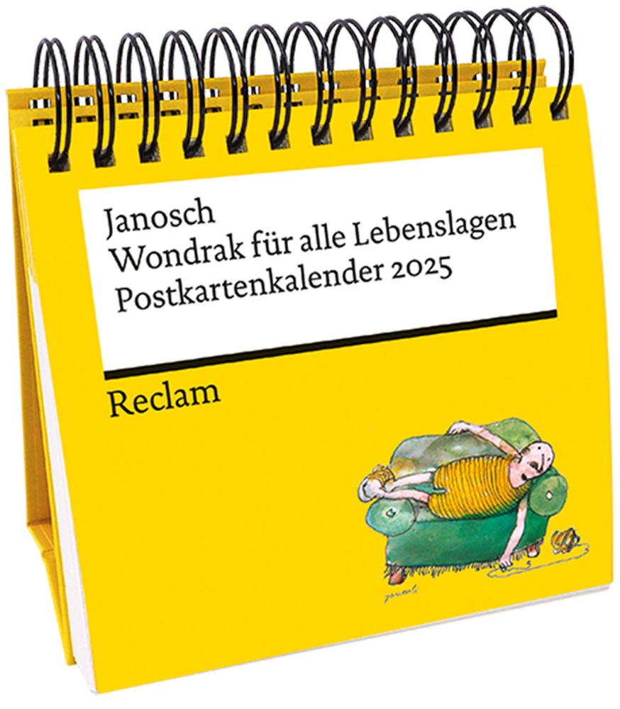 Cover: 9783150950241 | Janosch: »Wondrak für alle Lebenslagen« (Postkartenkalender 2025)...