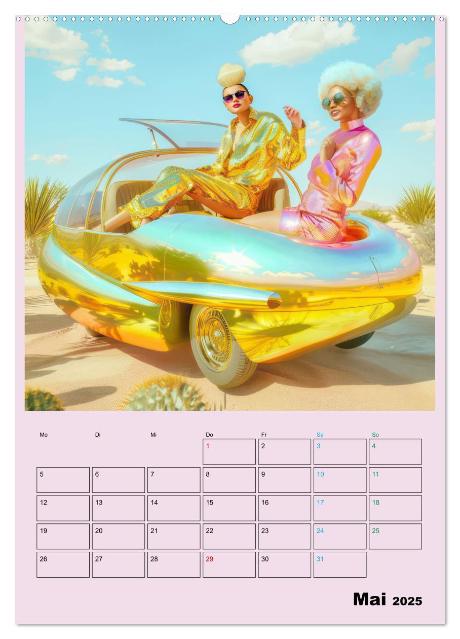 Bild: 9783457171714 | Retro Wüstenfestival - Planer (hochwertiger Premium Wandkalender...