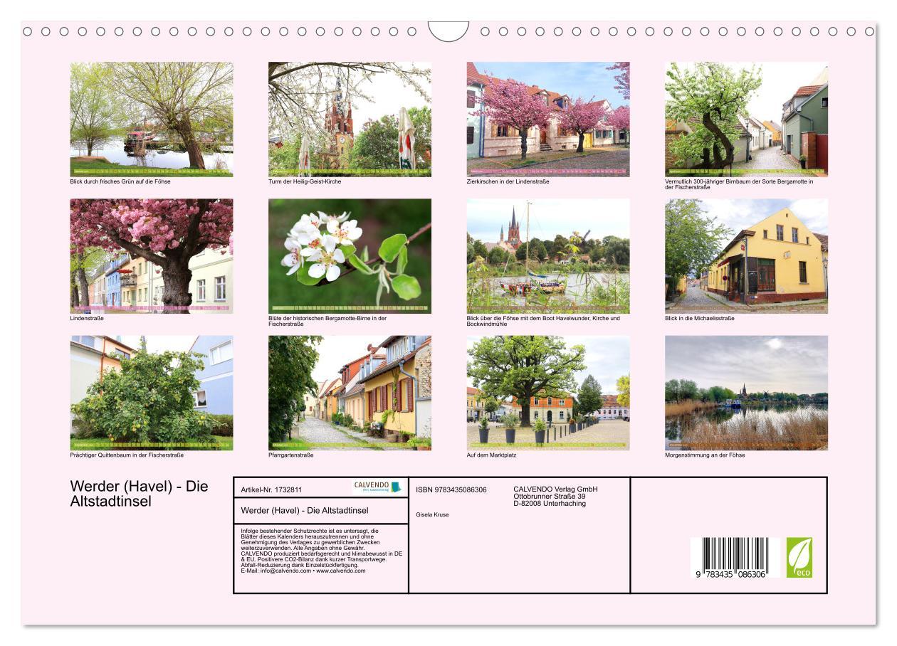 Bild: 9783435086306 | Werder (Havel) - Die Altstadtinsel (Wandkalender 2025 DIN A3 quer),...