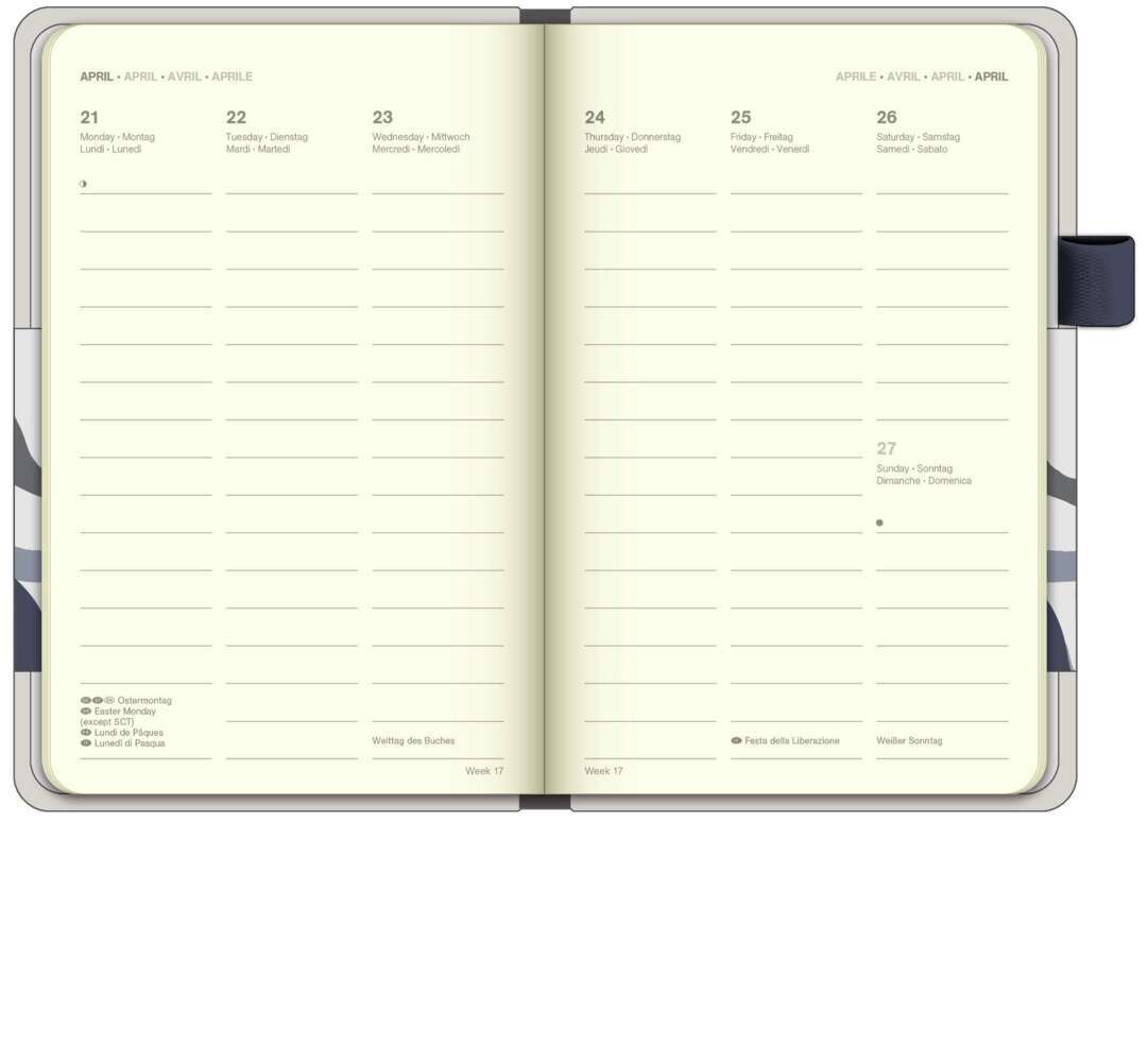 Bild: 4002725994929 | N NEUMANNVERLAGE - Stone 2025 Cool Diary, 9x14cm, Wochenkalender...