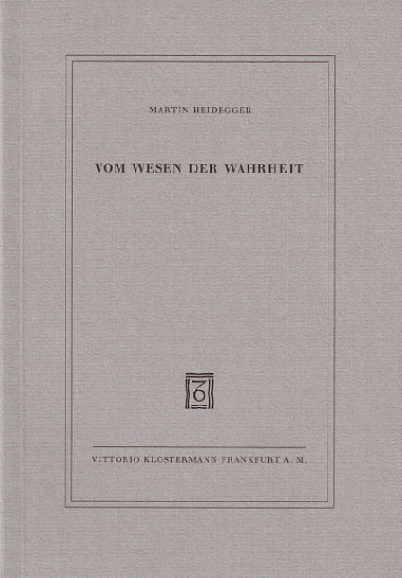 Cover: 9783465029458 | Vom Wesen der Wahrheit | Martin Heidegger | Taschenbuch | 30 S. | 1997