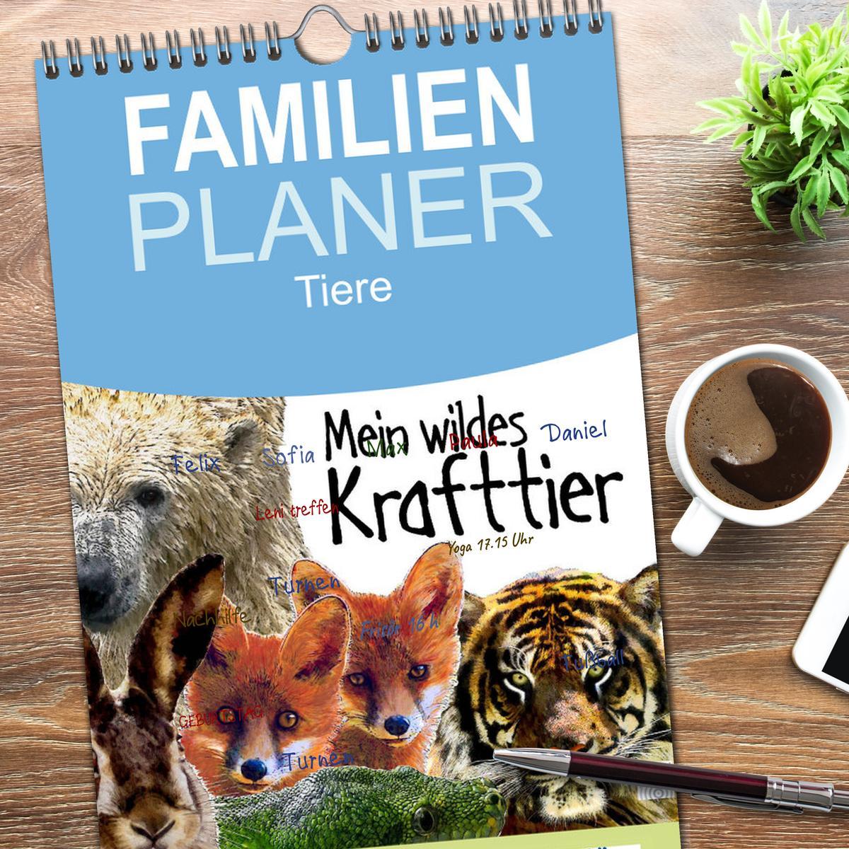 Bild: 9783457106921 | Familienplaner 2025 - Mein wildes Krafttier voller Achtsamkeit mit...