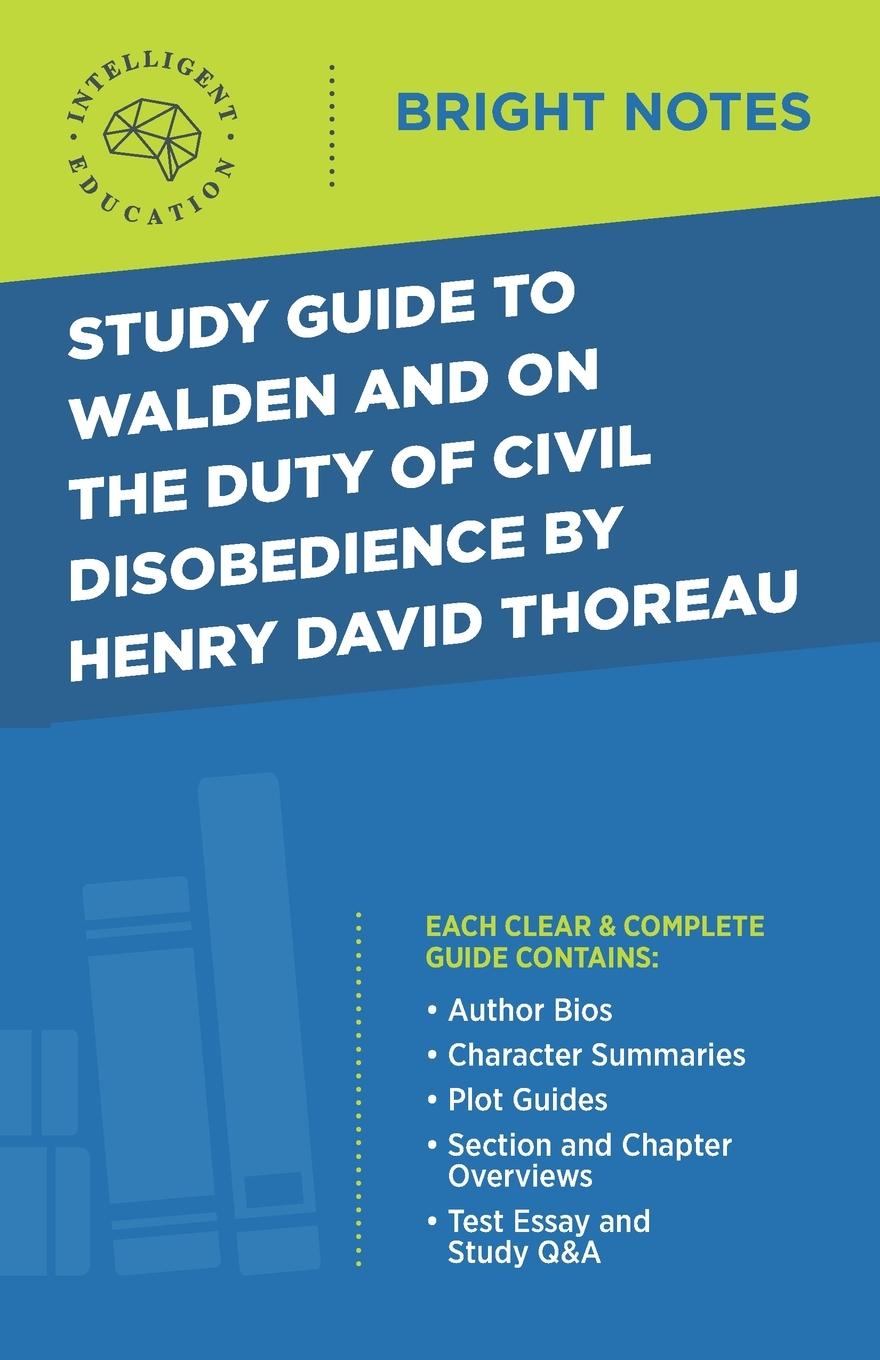 Cover: 9781645421863 | Study Guide to Walden and On the Duty of Civil Disobedience by...