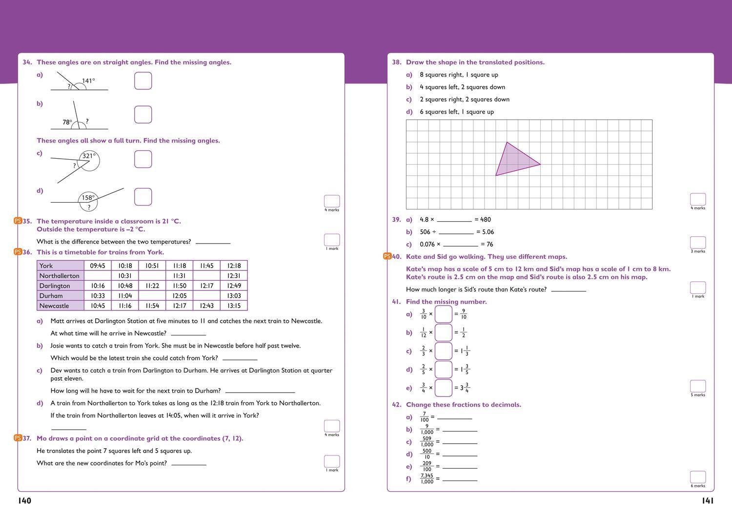 Bild: 9780008398811 | Year 5 Maths and English KS2 Targeted Study &amp; Practice Book | Ks2