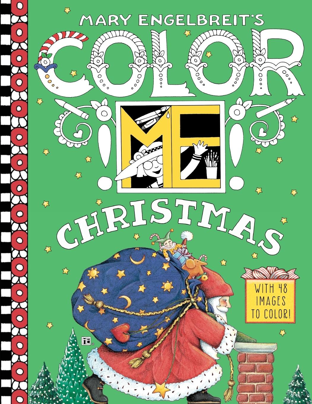 Cover: 9780062562609 | Mary Engelbreit's Color Me Christmas Coloring Book | Mary Engelbreit