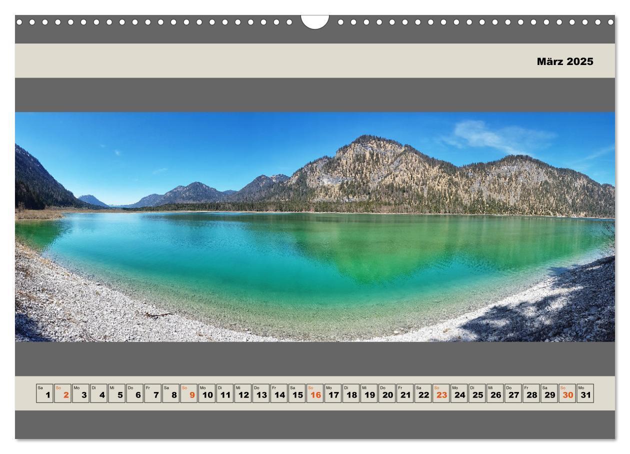 Bild: 9783383995958 | Walchensee Panorama (Wandkalender 2025 DIN A3 quer), CALVENDO...