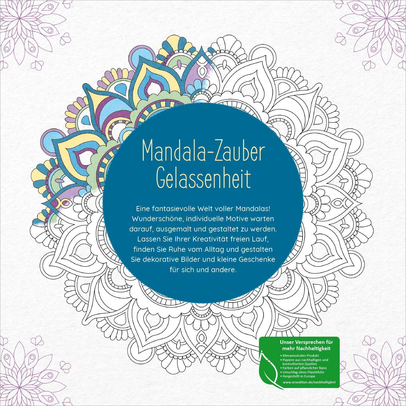 Rückseite: 4014489130840 | Mandala-Zauber - Gelassenheit | Entspannte Ausmal-Momente | Afschar