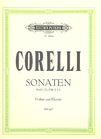 Cover: 9790014018771 | 6 Sonatas Vol.1 | Arcangelo Corelli | Buch | Edition Peters