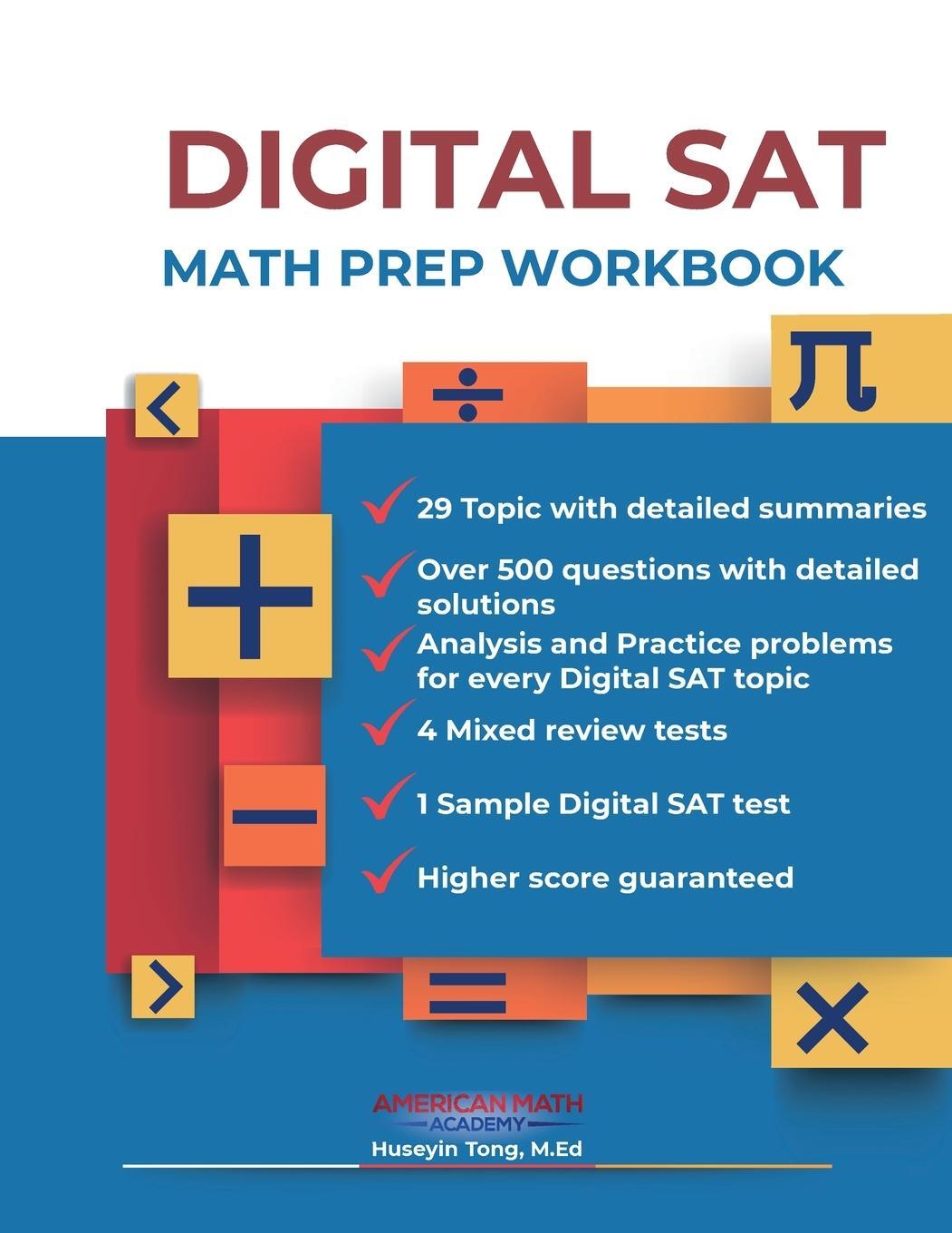 Cover: 9798869055613 | DIGITAL SAT MATH PREP WORKBOOK "Ace the Test with Confidence" | Buch