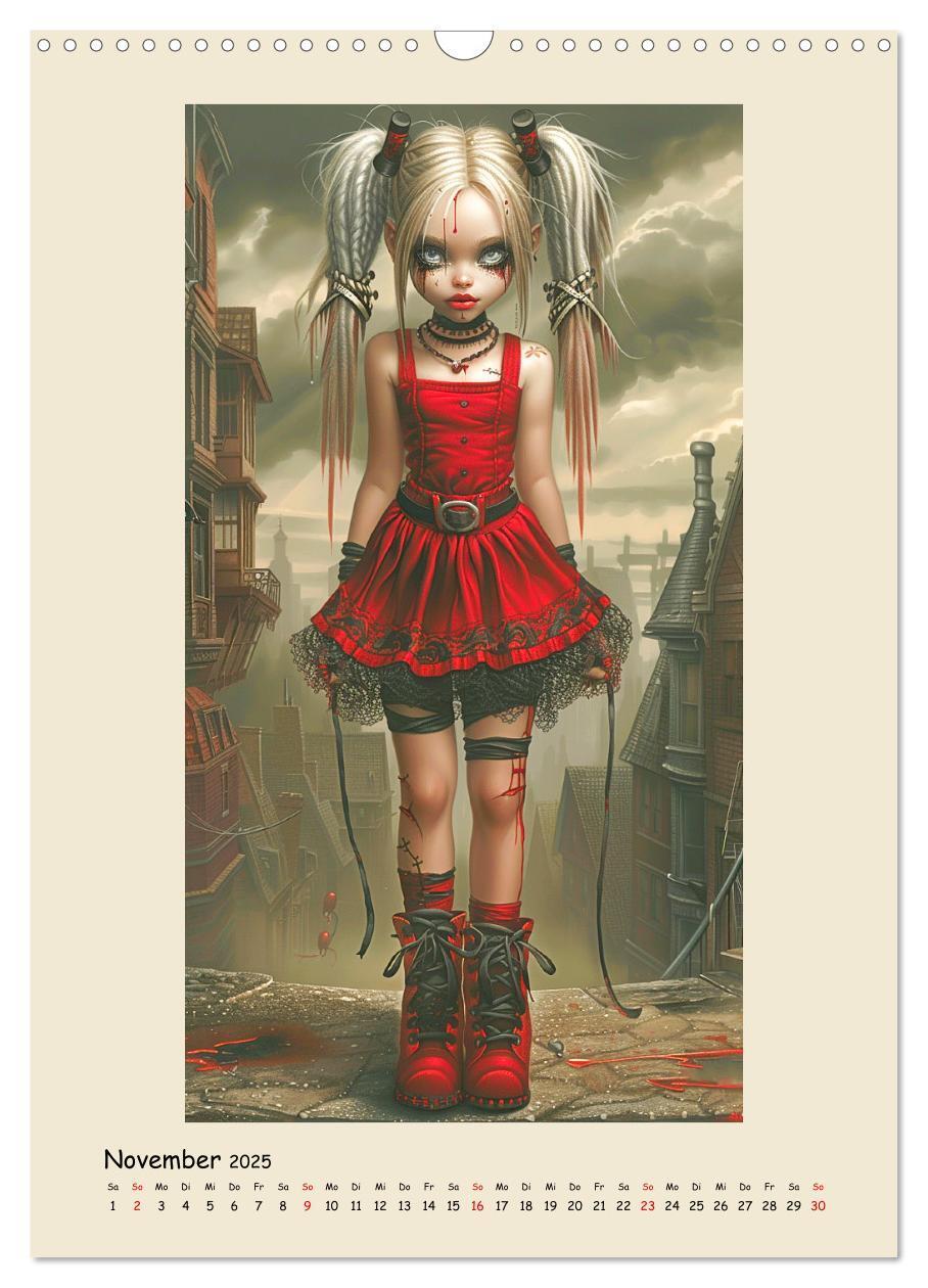 Bild: 9783457126783 | Gothic-Girls. Bizzare Comic-Art (Wandkalender 2025 DIN A3 hoch),...