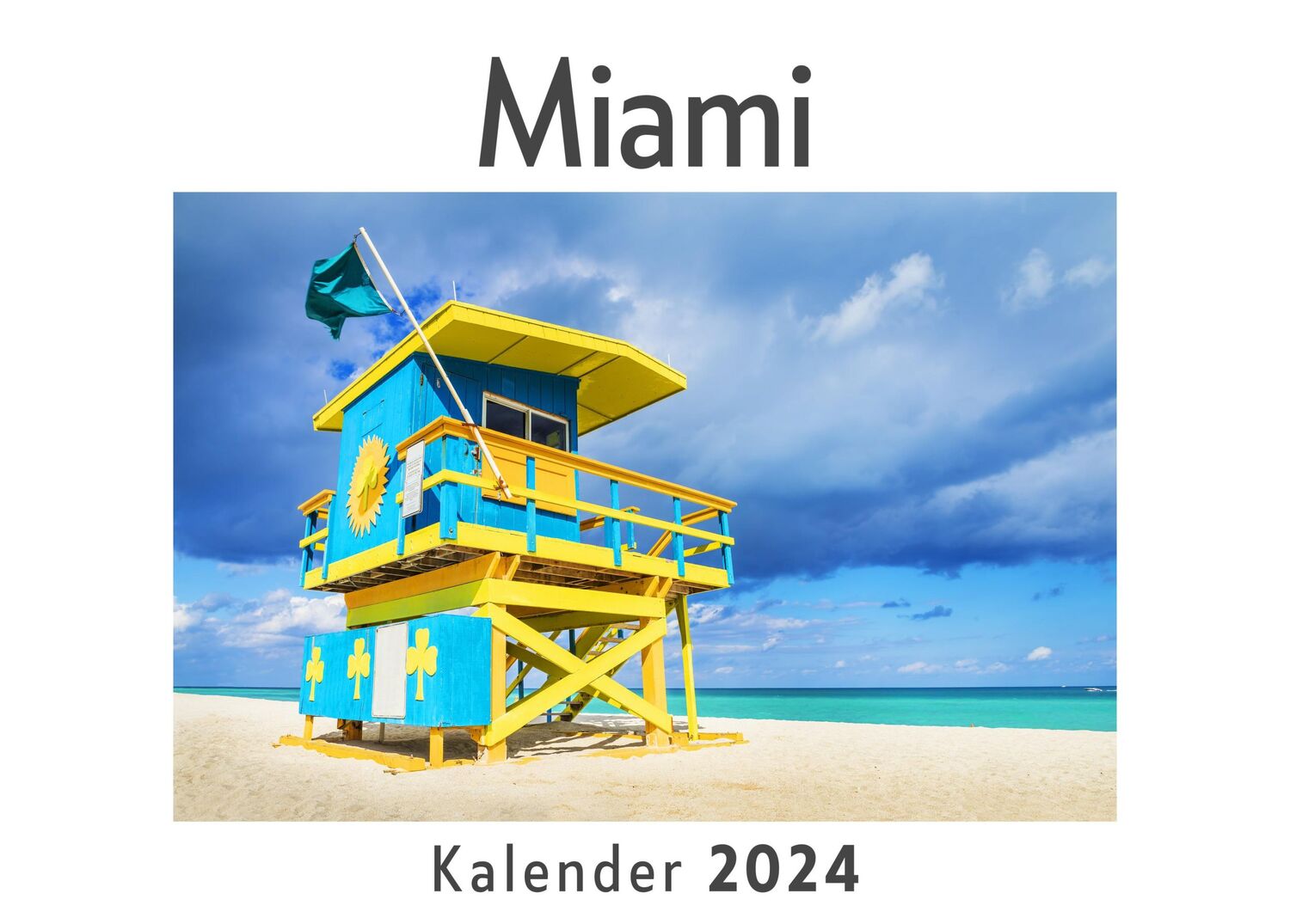 Cover: 9783750553705 | Miami (Wandkalender 2024, Kalender DIN A4 quer, Monatskalender im...