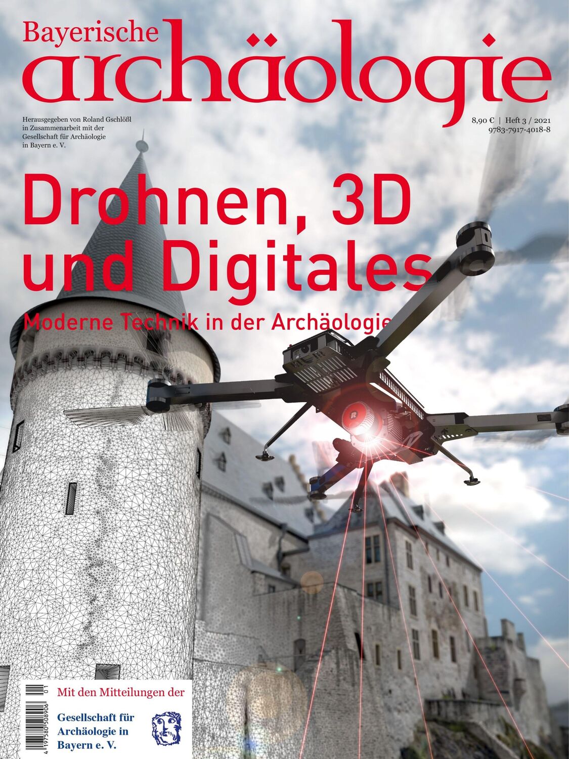 Cover: 9783791740188 | Drohnen, 3D und Digitales. Moderne Technik in der Archäologie. | 64 S.