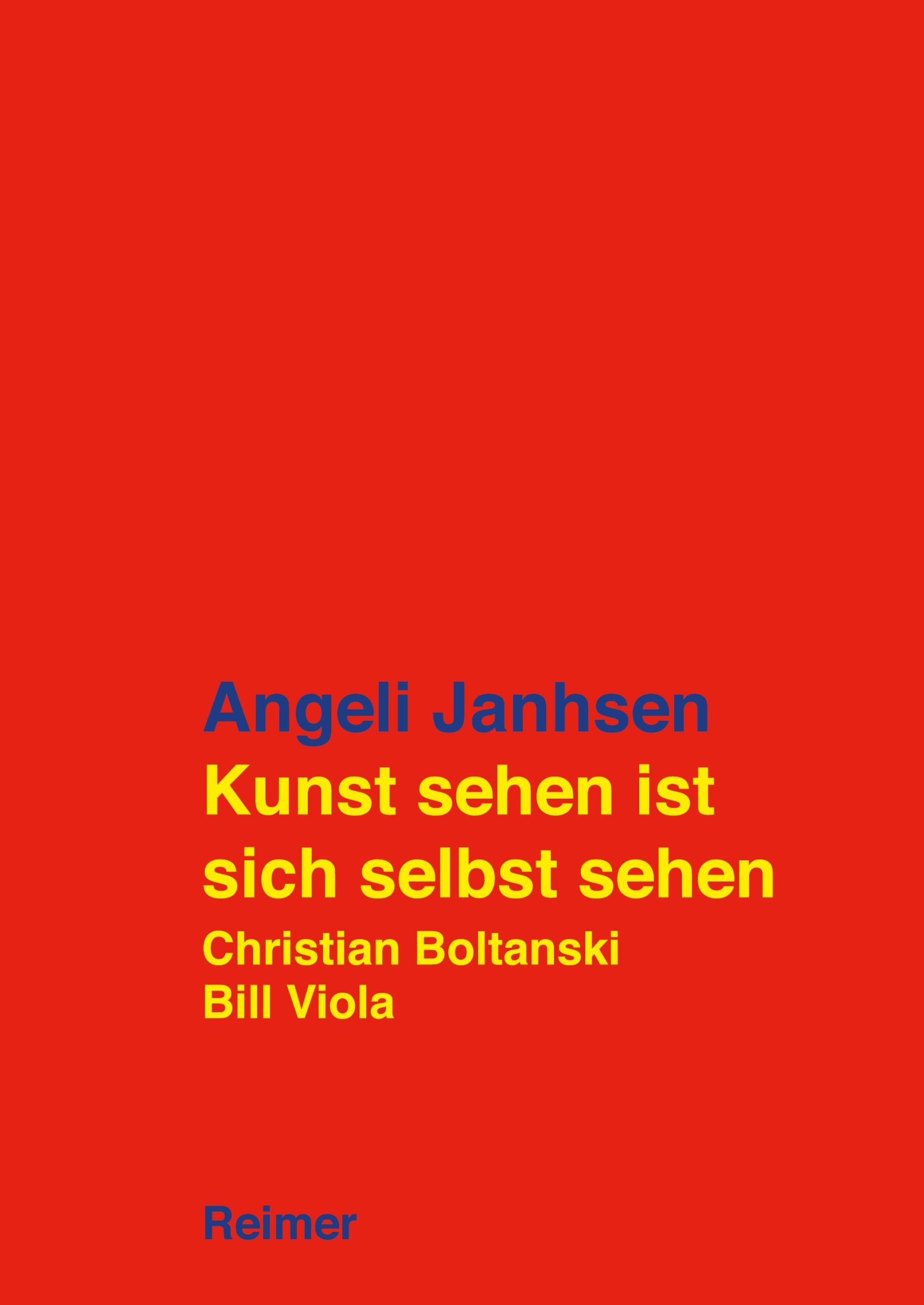 Cover: 9783496016922 | Kunst sehen ist sich selbst sehen | Christian Boltanski - Bill Viola