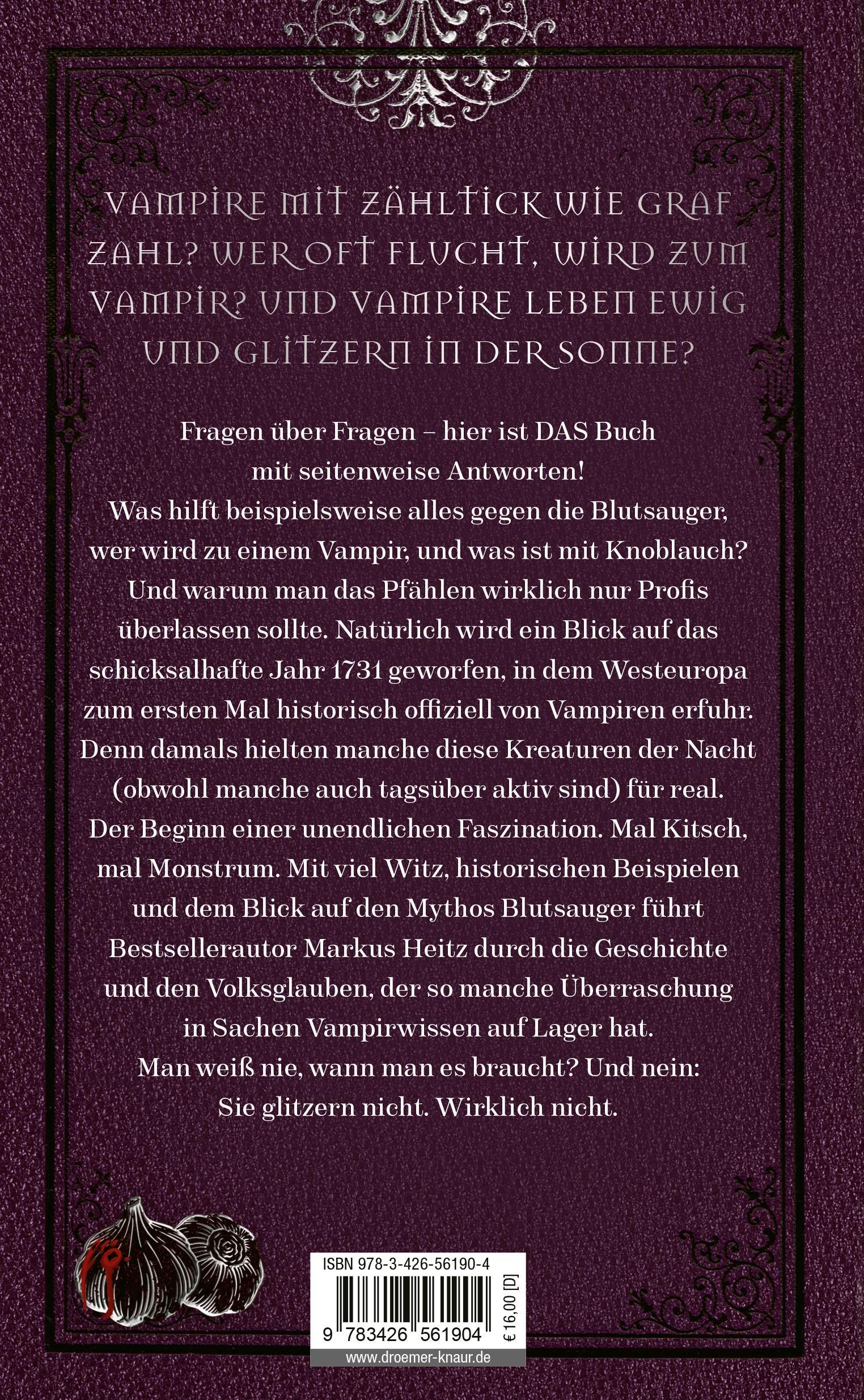 Rückseite: 9783426561904 | Vampire! Vampire! | Markus Heitz | Buch | 224 S. | Deutsch | 2025