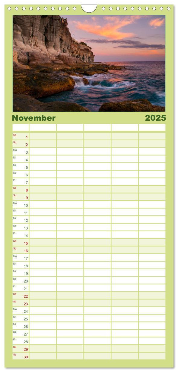 Bild: 9783457120941 | Familienplaner 2025 - Gran Canaria mit 5 Spalten (Wandkalender, 21...