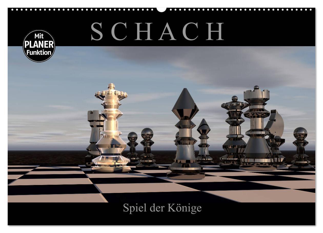 Cover: 9783435393664 | SCHACH - Spiel der Könige (Wandkalender 2025 DIN A2 quer), CALVENDO...