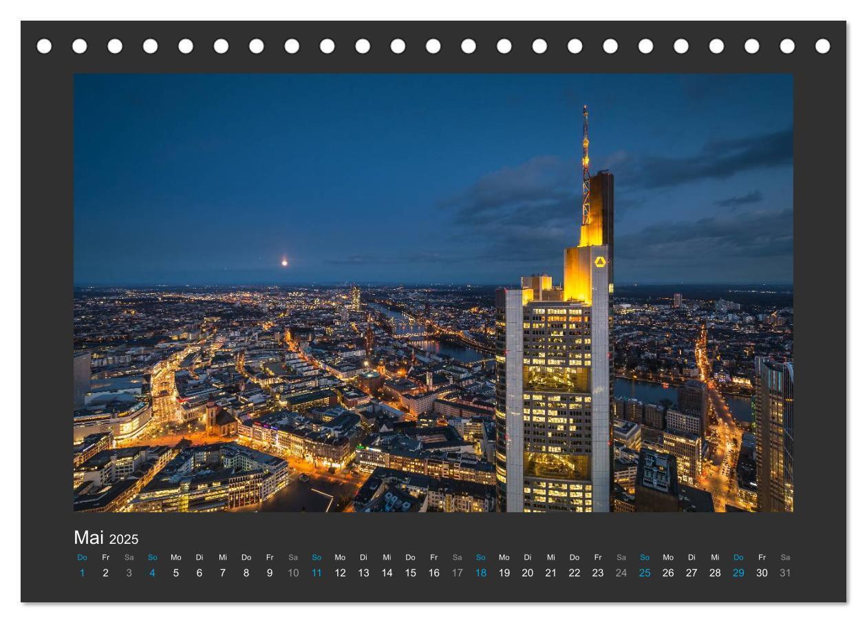 Bild: 9783435525294 | FRANKFURT - Nachtlichter 2025 (Tischkalender 2025 DIN A5 quer),...