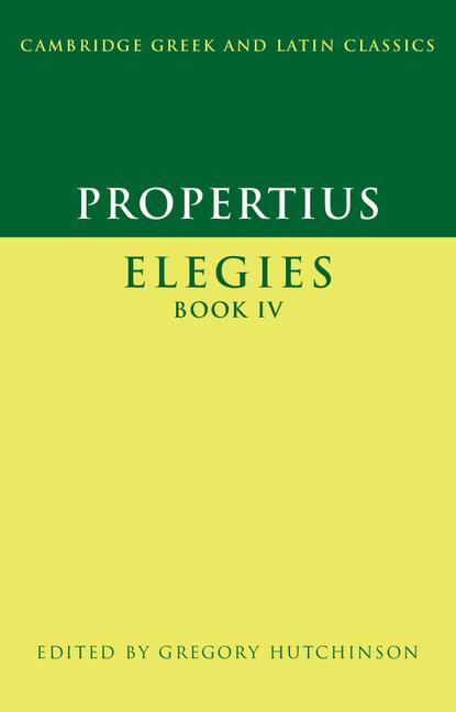 Cover: 9780521525619 | Propertius | Elegies | Gregory Hutchinson | Taschenbuch | Englisch