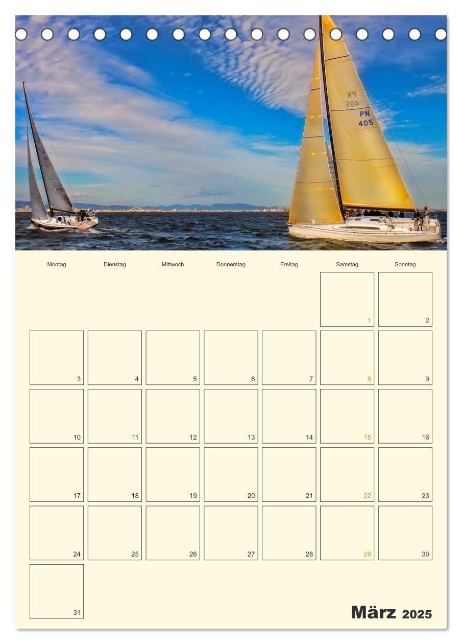 Bild: 9783457004678 | Segeln, unser Jahresplaner (Tischkalender 2025 DIN A5 hoch),...