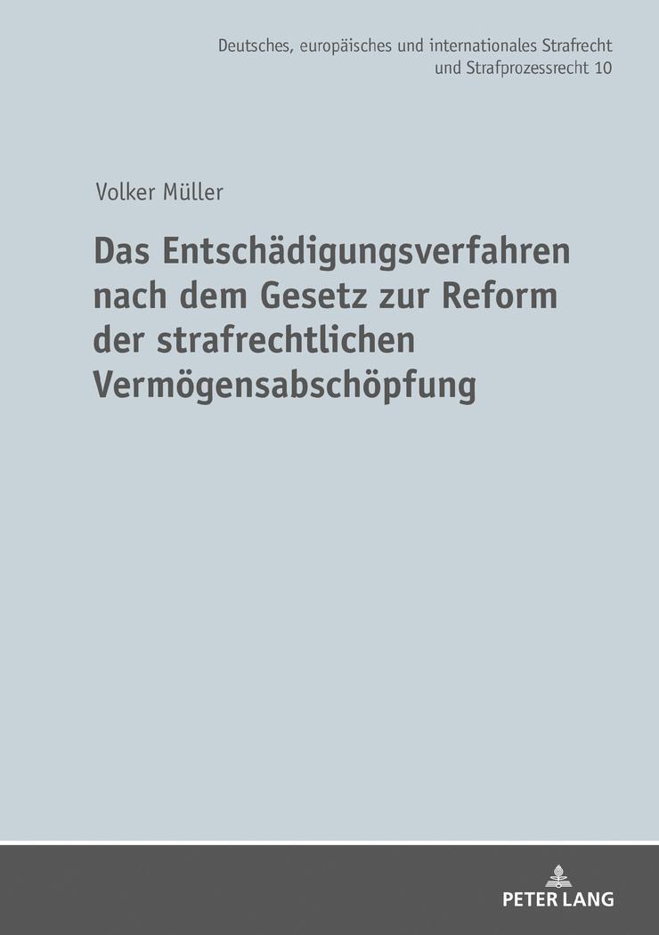 Cover: 9783631800454 | Das Entschädigungsverfahren nach dem Gesetz zur Reform der...