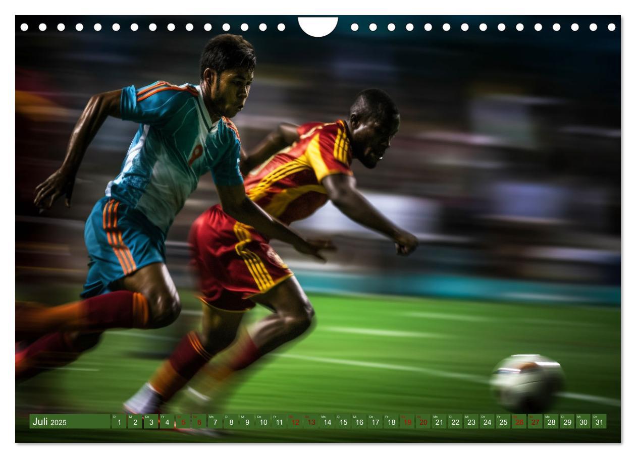 Bild: 9783457138182 | Fußball - Dynamik am Ball (Wandkalender 2025 DIN A4 quer), CALVENDO...