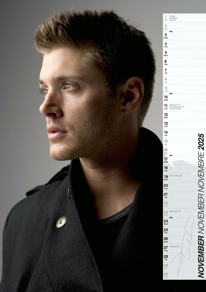 Bild: 9798893610444 | Jensen Ackles Kalender 2025 | Der Star aus Supernatural | Kalender