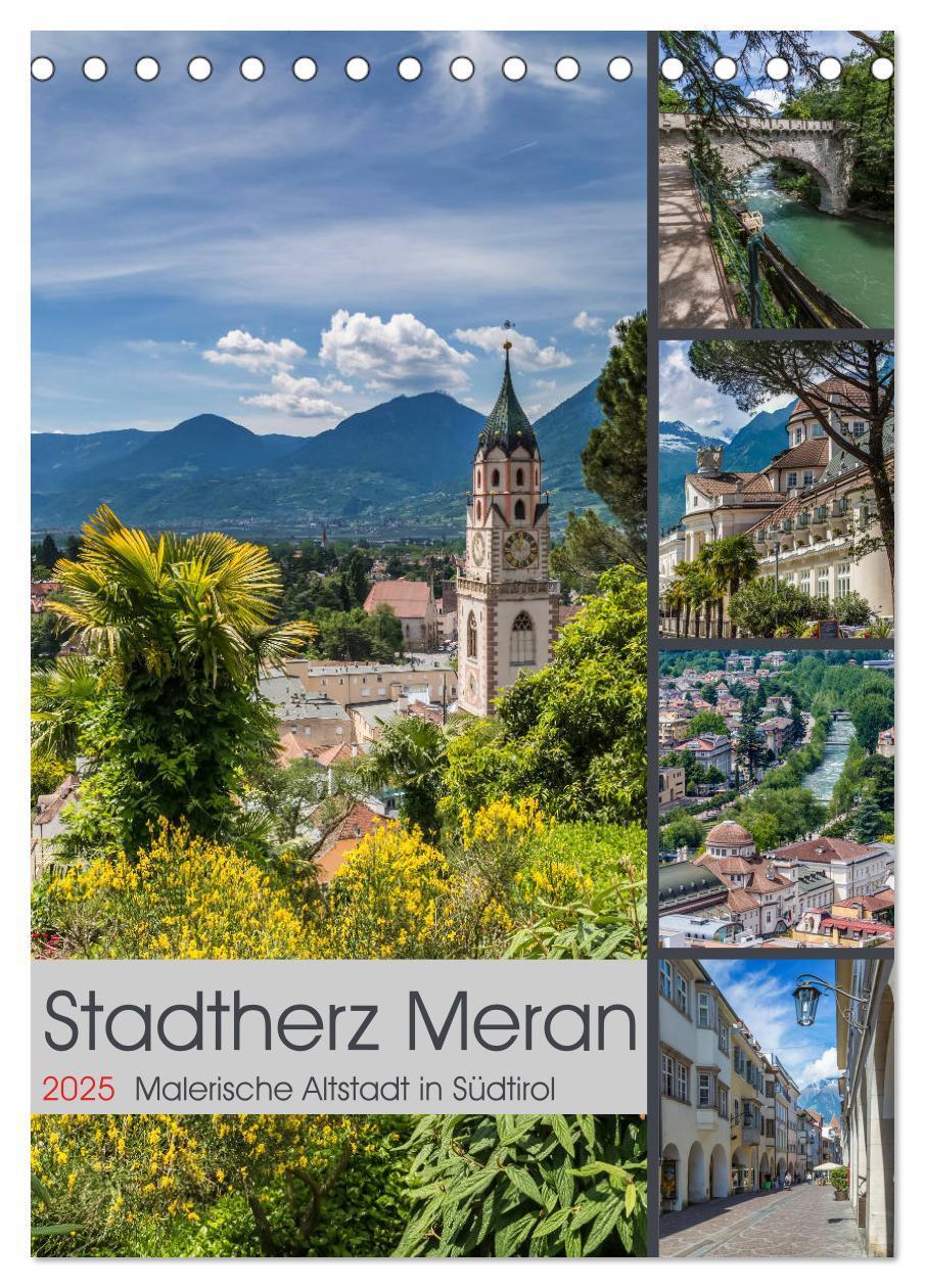 Cover: 9783457001011 | Stadtherz MERAN (Tischkalender 2025 DIN A5 hoch), CALVENDO...