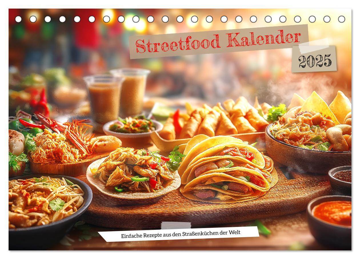 Cover: 9783457208823 | Streetfood Kalender - Einfache Rezepte aus den Straßenküchen der...