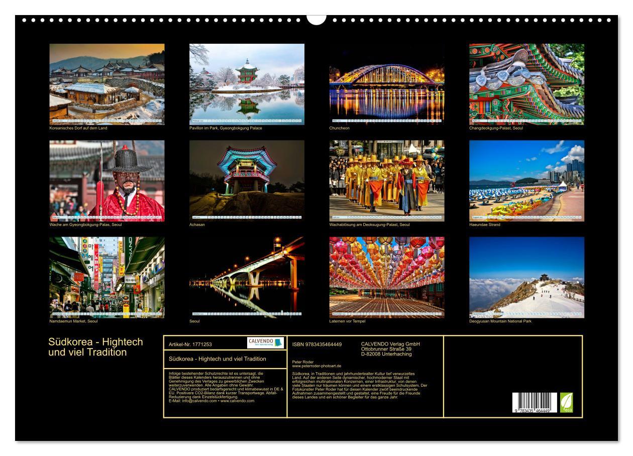 Bild: 9783435464449 | Südkorea - Hightech und viel Tradition (Wandkalender 2025 DIN A2...