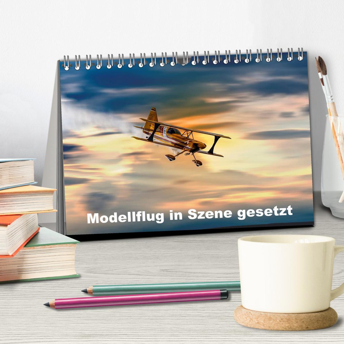 Bild: 9783435773879 | Modellflug in Szene gesetzt (Tischkalender 2025 DIN A5 quer),...