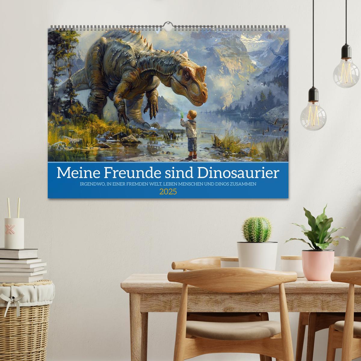 Bild: 9783383802546 | Meine Freunde sind Dinosaurier (Wandkalender 2025 DIN A2 quer),...