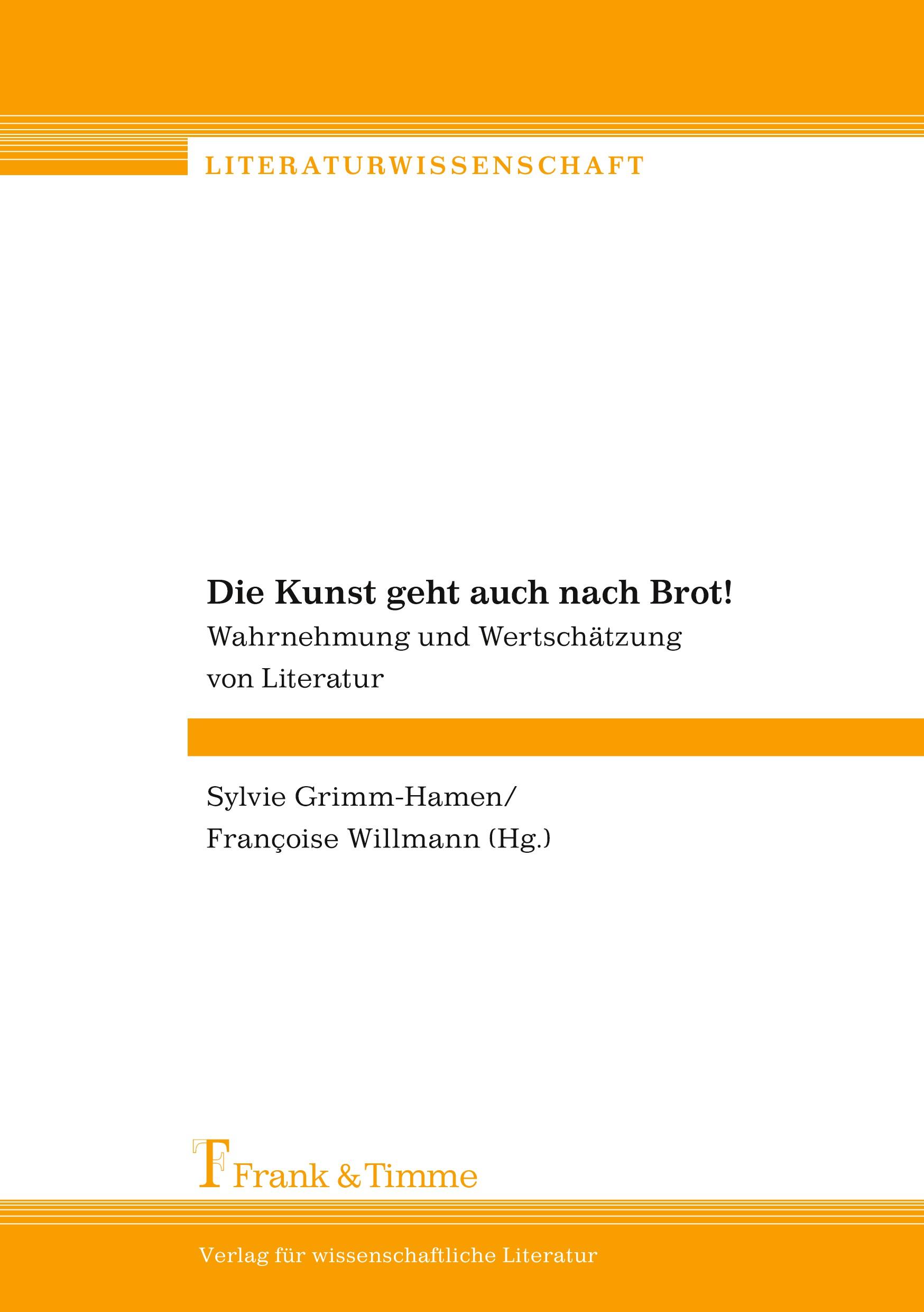 Cover: 9783865962812 | Die Kunst geht auch nach Brot! | Sylvie Grimm-Hamen (u. a.) | Buch