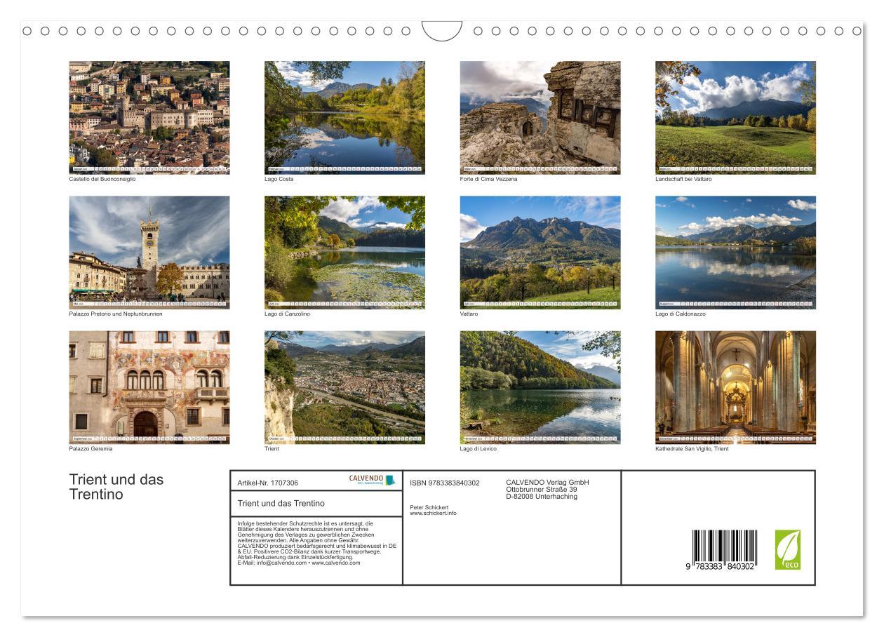 Bild: 9783383840302 | Trient und das Trentino (Wandkalender 2025 DIN A3 quer), CALVENDO...