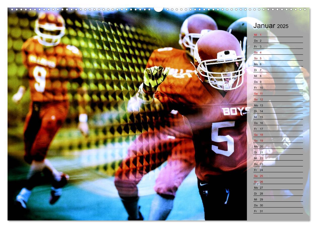 Bild: 9783435416363 | HEROES - American Football (Wandkalender 2025 DIN A2 quer),...