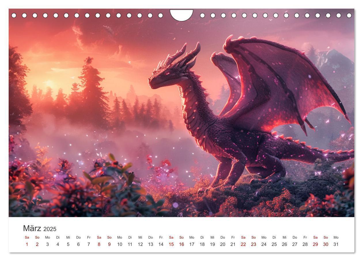 Bild: 9783383790935 | Das Jahr der Drachen (Wandkalender 2025 DIN A4 quer), CALVENDO...