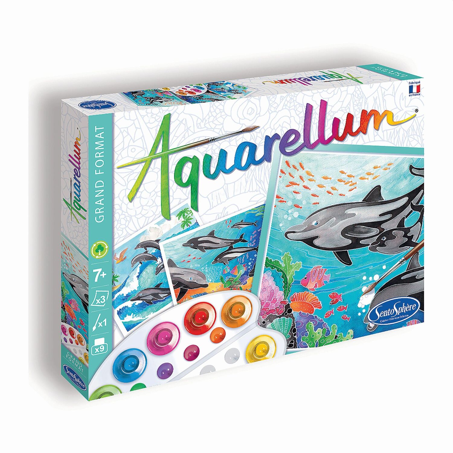 Cover: 3373910062206 | Sentosphere - Aquarellum GM Delfine | Sentosphere | Spiel | Deutsch