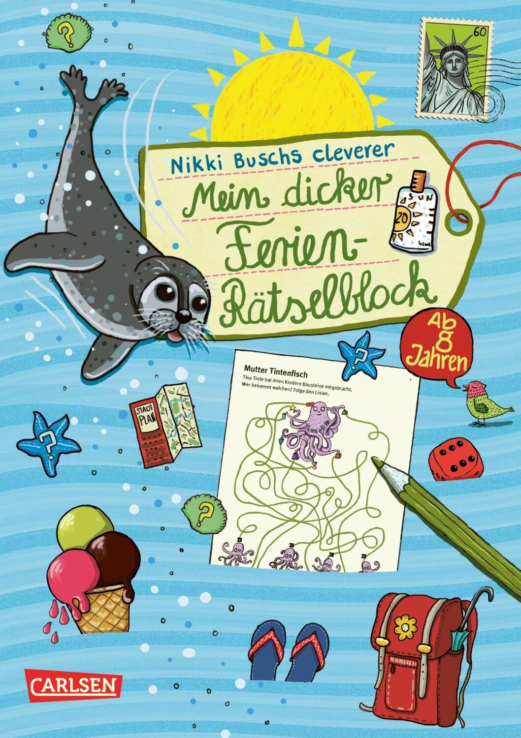 Cover: 9783551160065 | Mein dicker Ferien-Rätselblock | Nikki Busch | Taschenbuch | 160 S.