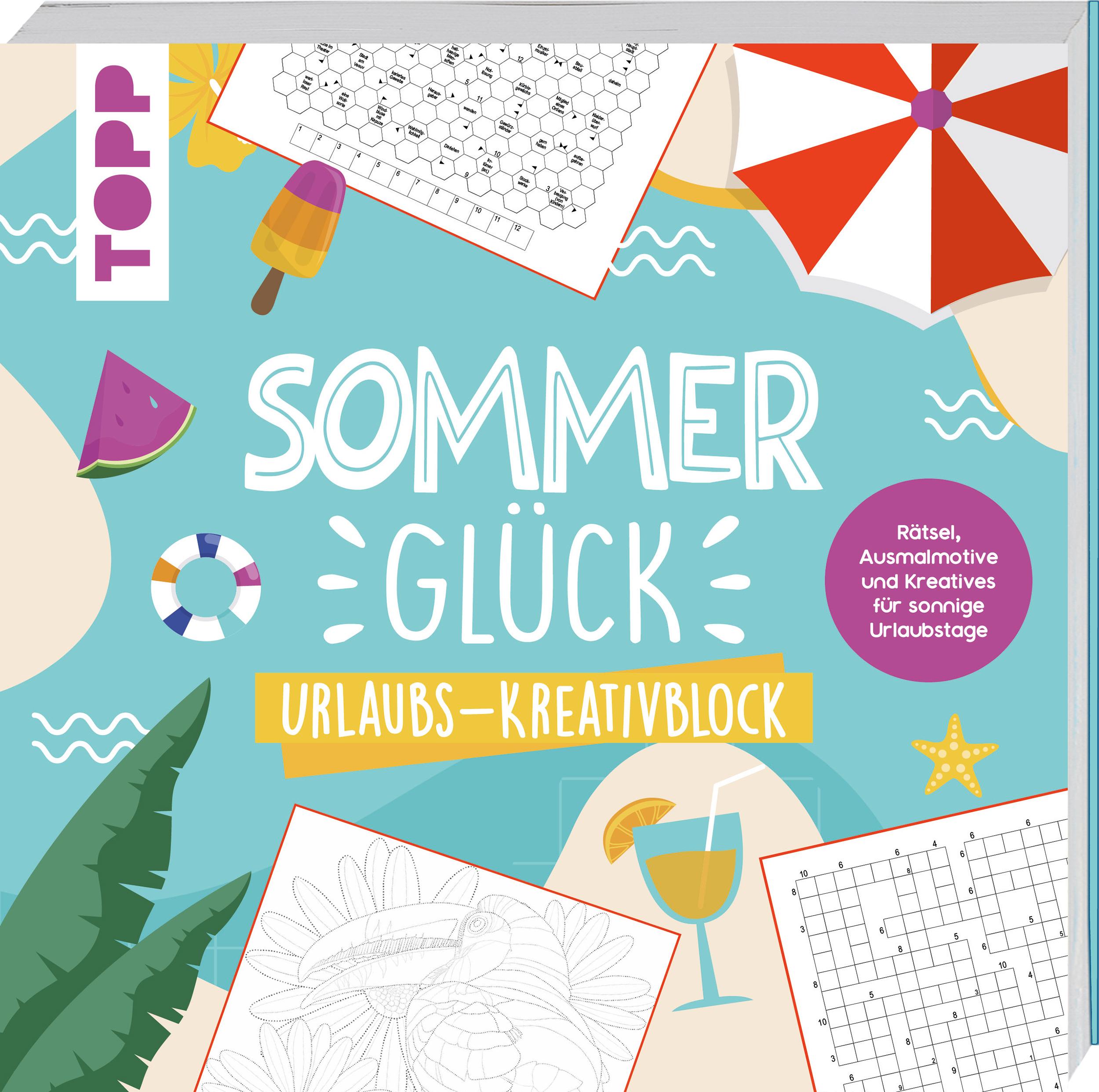 Cover: 9783735881809 | Sommerglück - Urlaubs-Kreativblock | Frechverlag | Taschenbuch | 2025