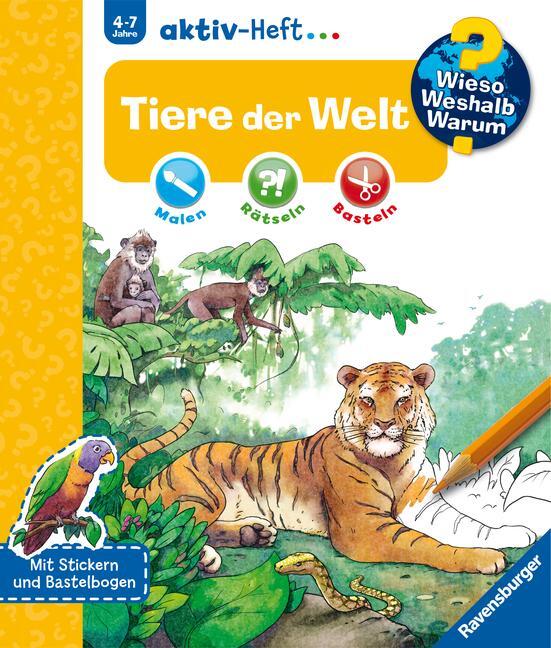 Cover: 9783473326952 | Wieso? Weshalb? Warum? aktiv-Heft: Tiere der Welt | Stefan Richter