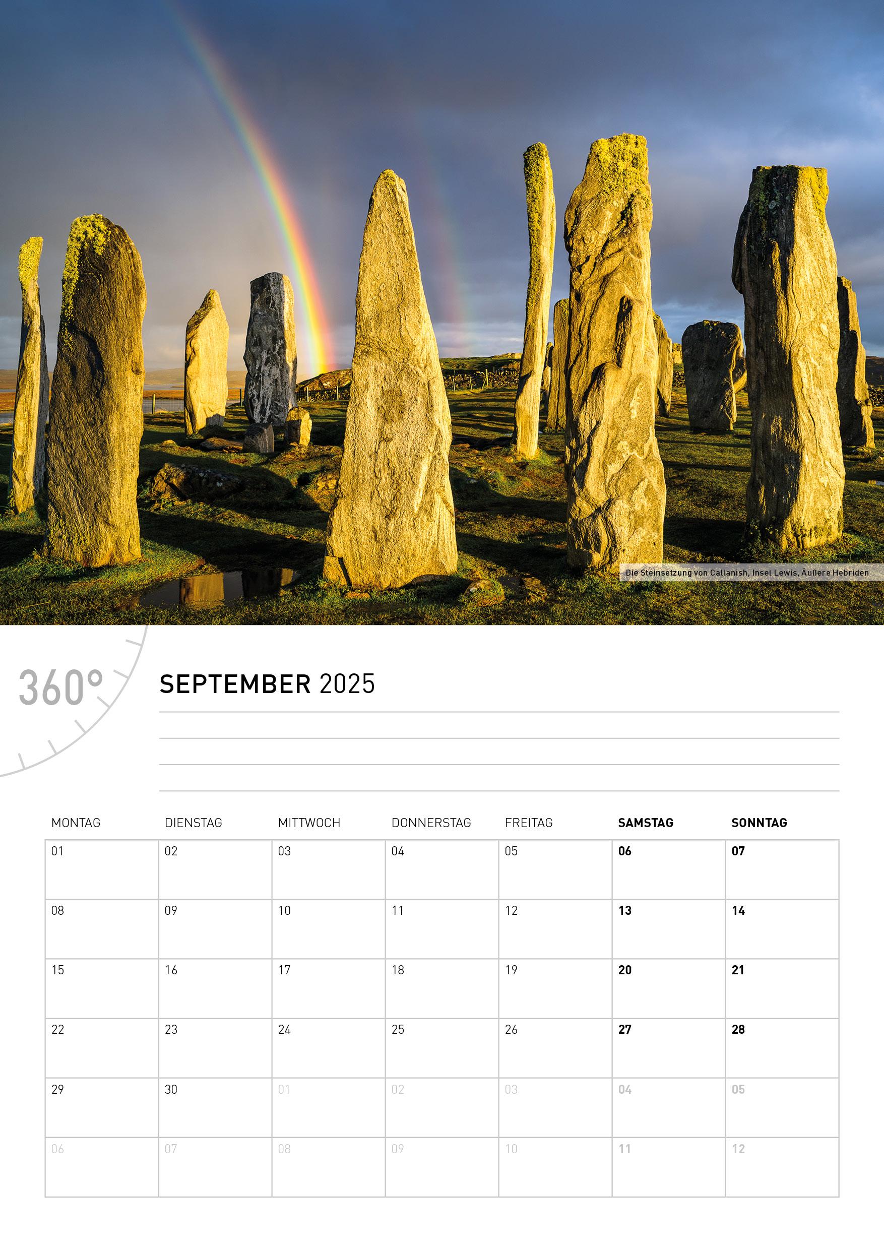 Bild: 9783968555812 | 360° Schottland Broschürenkalender 2025 | Hartmut Krinitz | Kalender