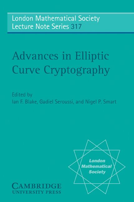 Cover: 9780521604154 | Advances in Elliptic Curve Cryptography | Gadiel Seroussi (u. a.)