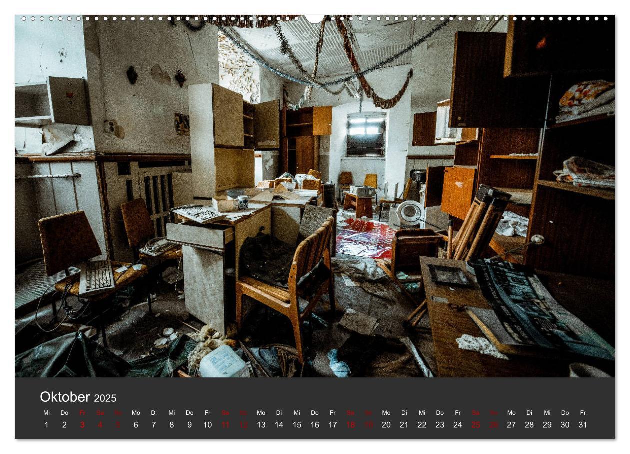 Bild: 9783435216949 | Verlassene Orte - Ein Lost Places Kalender (Wandkalender 2025 DIN...