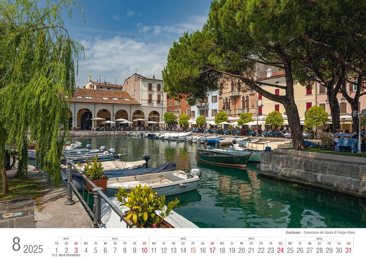 Bild: 9783965352223 | Gardasee 2025 Bildkalender A3 cm quer, spiralgebunden | Holger Klaes